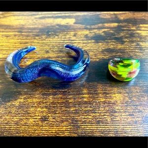 Glass Bracelet and Ring